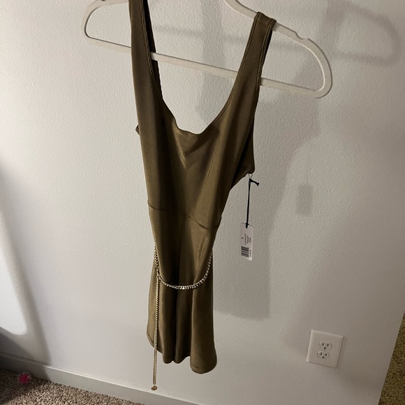 NWT WeWoreWhat Olive Jumpsuit - Picture 3 of 4